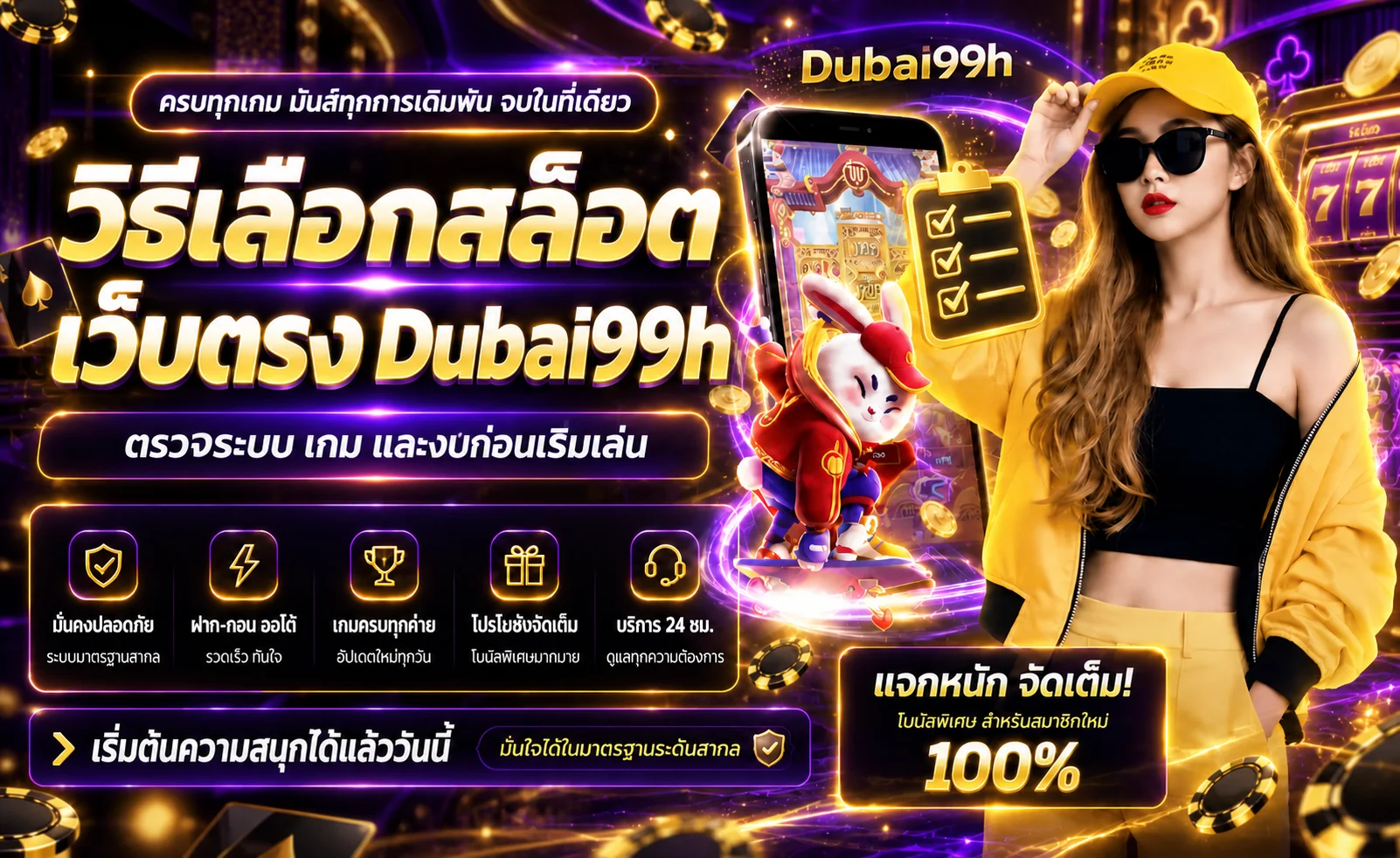 Dubai99h วิธีเลือกสล็อตเว็บตรงสำหรับมือใหม่