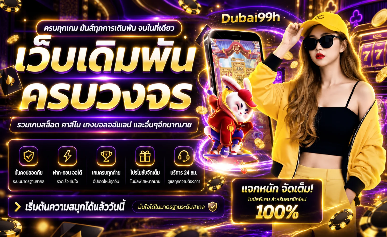 คู่มือ Dubai99h สล็อต คาสิโน และฝากถอนออโต้